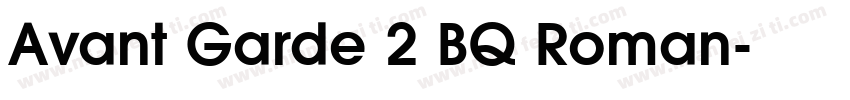 Avant Garde 2 BQ Roman字体转换